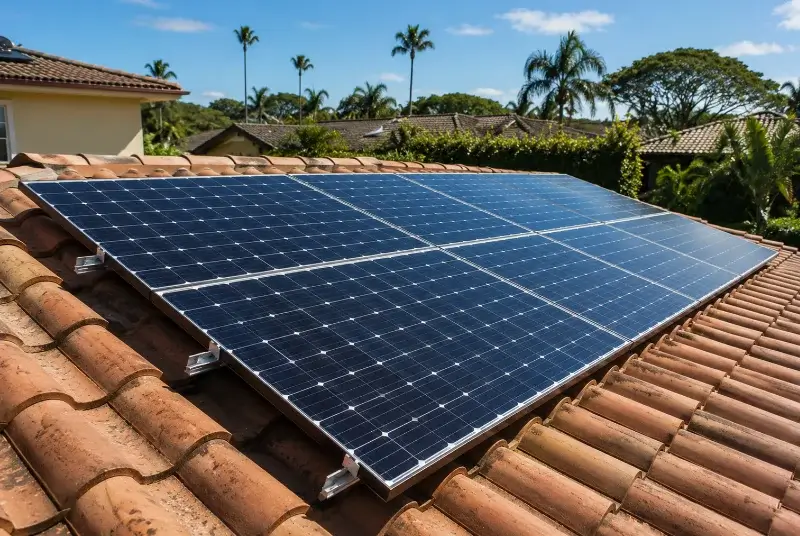 Installation de panneaux solaires à Corbère